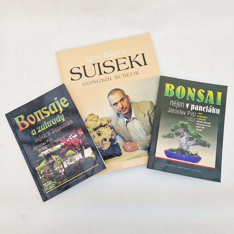 3 books Bonsai not only in the block of flats, Japanese gardens and Suiseki