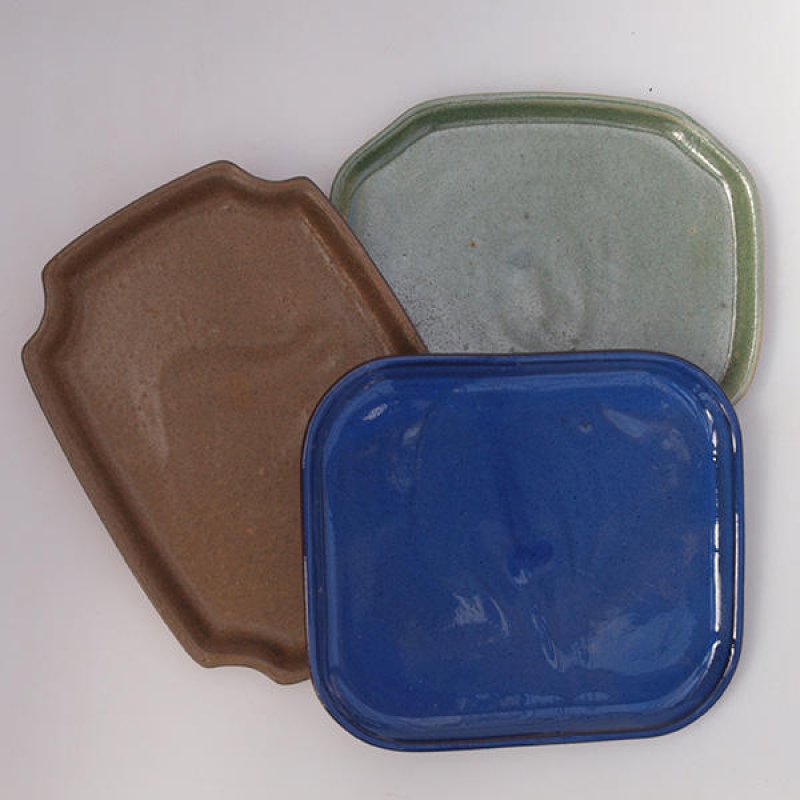 Bonsai tray B-1-pair with bonsai shape, color