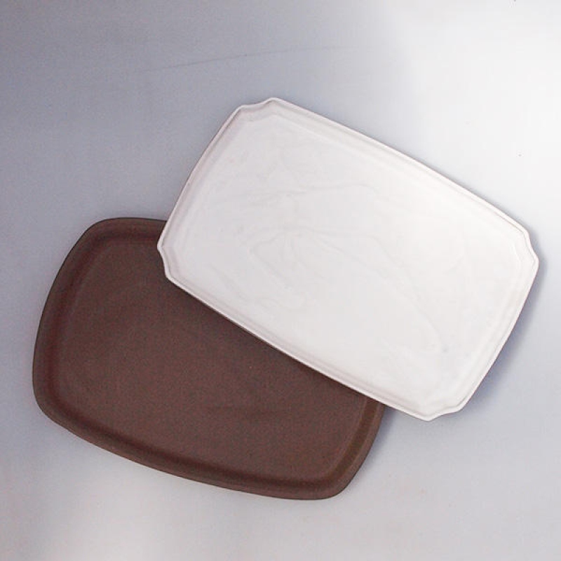 Bonsai tray B-5-paired with bonsai shape, color