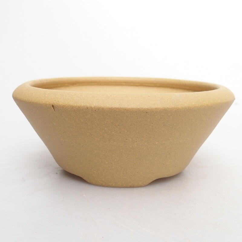 Bonsai bowl 10.5 x 10.5 x 4.5 cm, color ocher