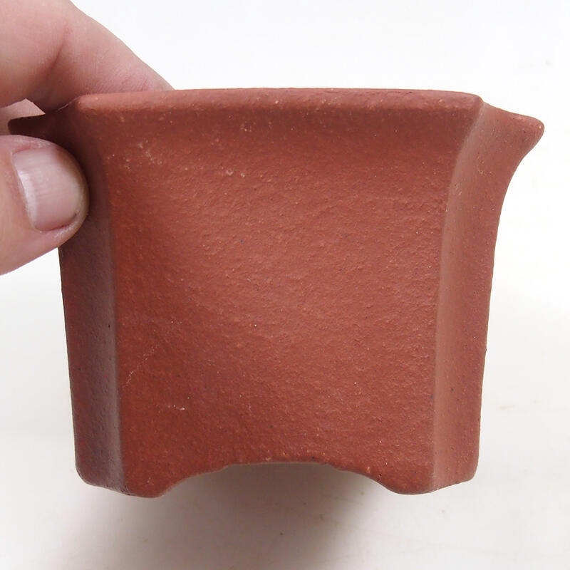 Bonsai bowl 10 x 10 x 7 cm, brick color