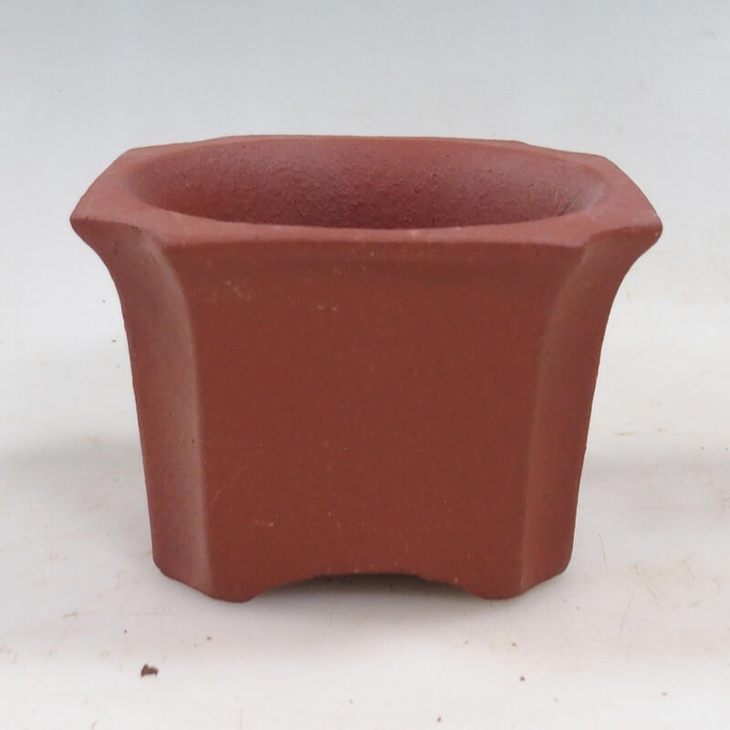 Bonsai bowl 10 x 10 x 7 cm, brick color