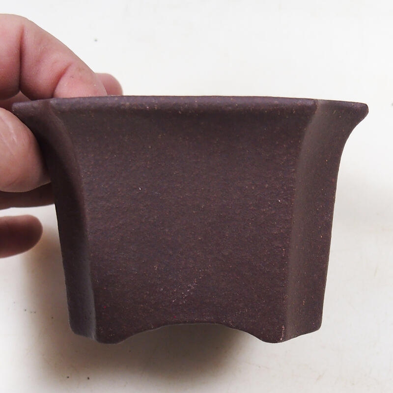 Bonsai bowl 10 x 10 x 7 cm, color brown