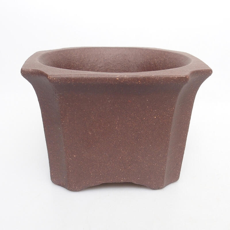 Bonsai bowl 10 x 10 x 7 cm, color brown