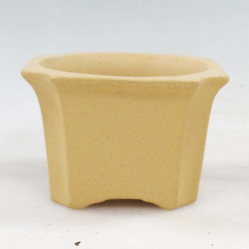 Bonsai bowl 10 x 10 x 7 cm, color ocher