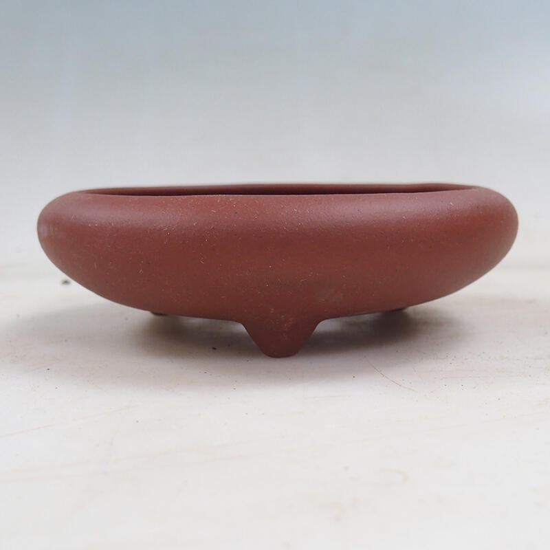 Bonsai bowl 11 x 11 x 3.5 cm, brick color