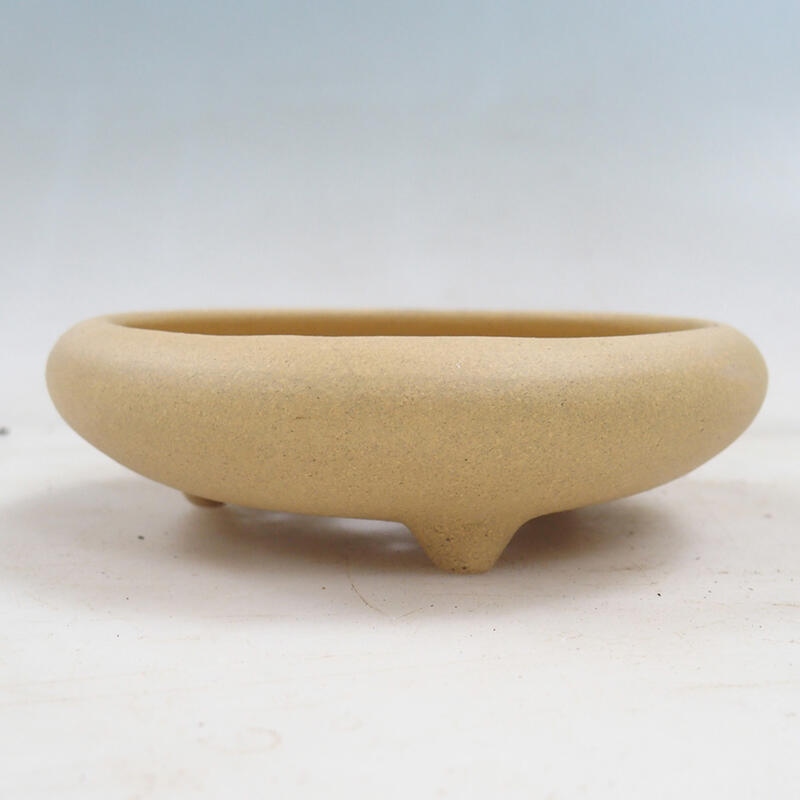 Bonsai bowl 11 x 11 x 3.5 cm, color ocher