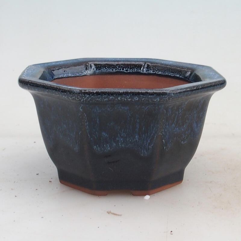 Bonsai bowl 11 x 11 x 6 cm, color blue