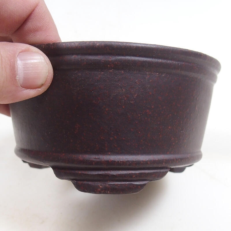 Bonsai bowl 12 x 12 x 6 cm, color brown