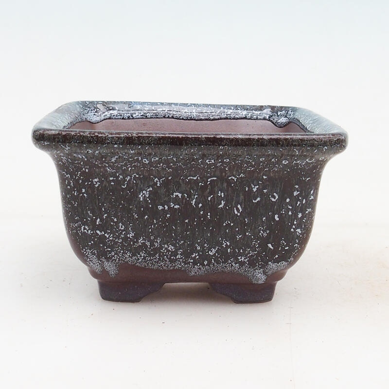 Bonsai bowl 12 x 12 x 7 cm, color brown