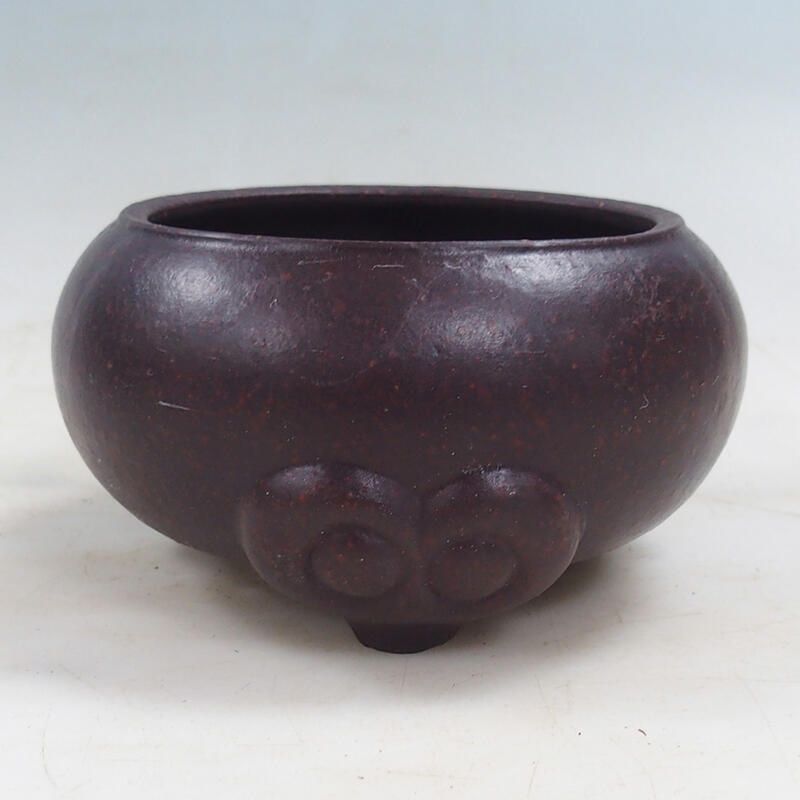 Bonsai bowl 13 x 13 x 7 cm, color brown