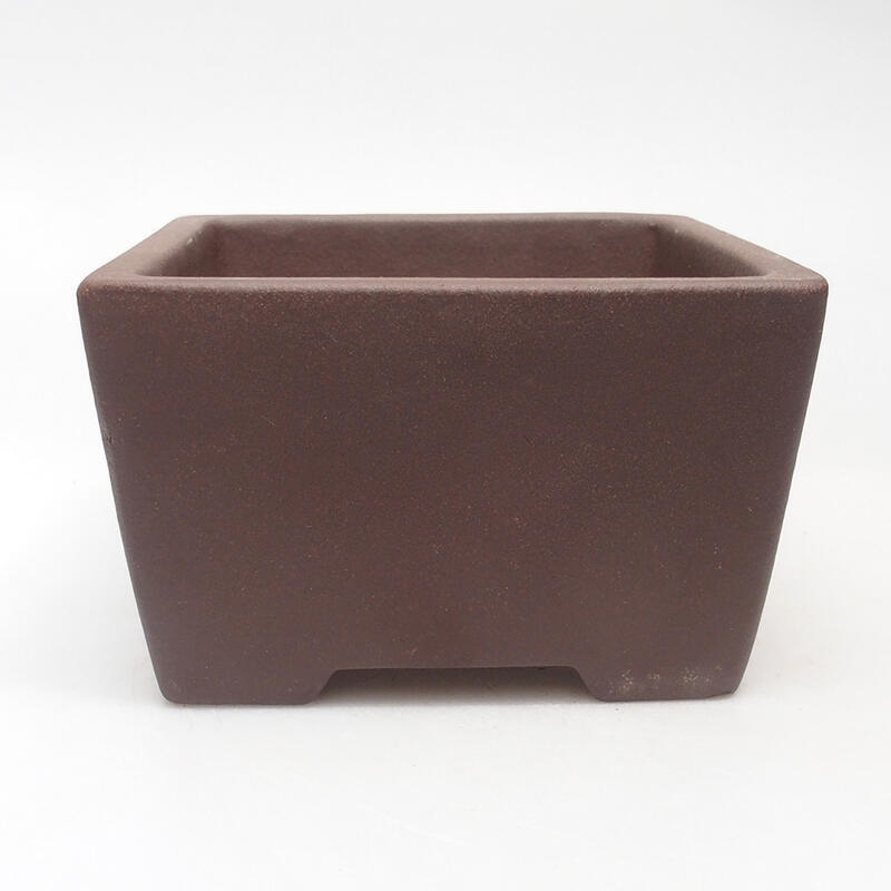 Bonsai bowl 13 x 13 x 8 cm, color brown