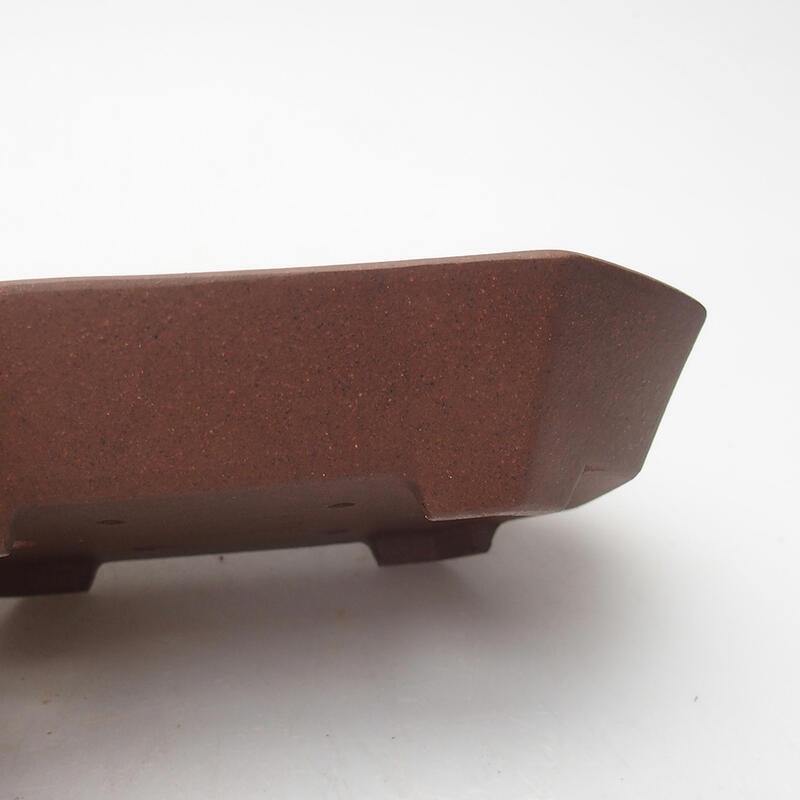 Bonsai bowl 14 x 10 x 3 cm, color brown