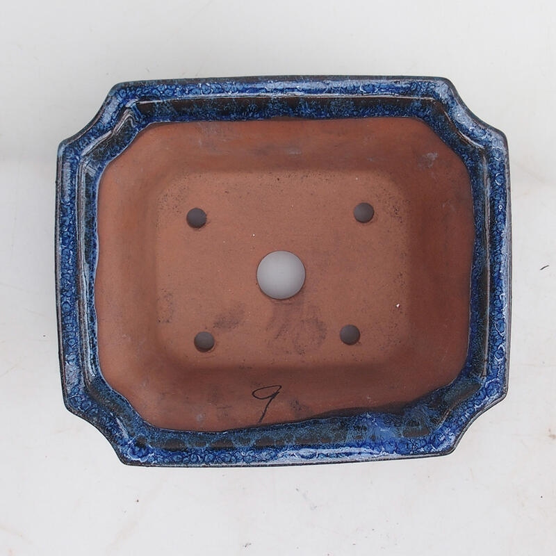 Bonsai bowl 14 x 12 x 6 x cm, color blue