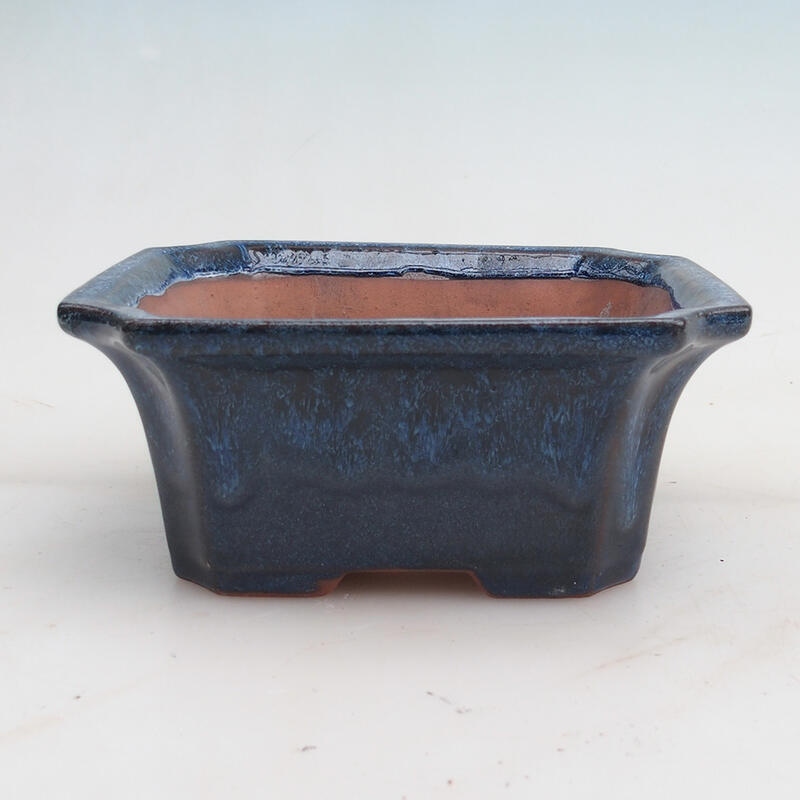 Bonsai bowl 14 x 12 x 6 x cm, color blue