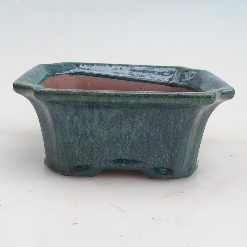 Bonsai bowl 14 x 12 x 6 x cm, color green