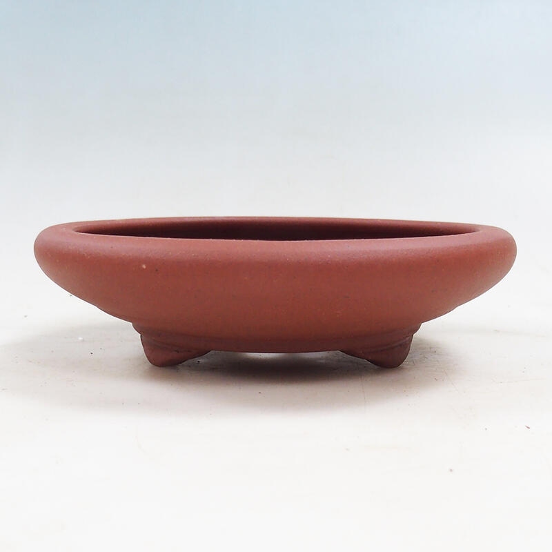 Bonsai bowl 15.5 x 15.5 x 4 cm, brick color