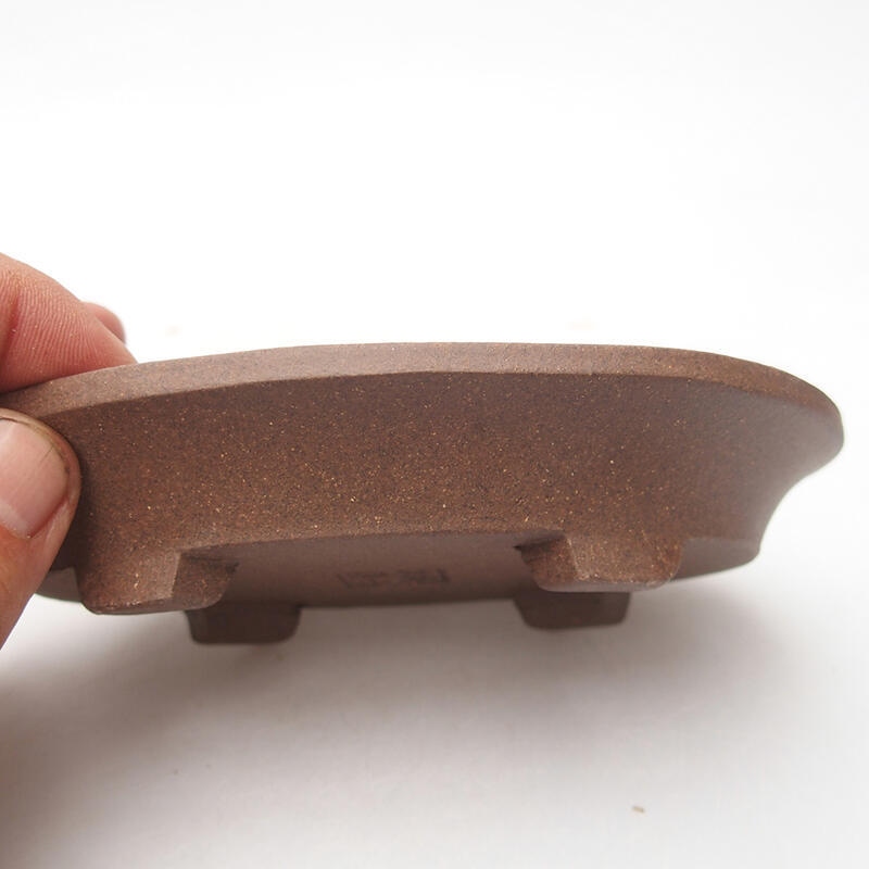 Bonsai bowl 15 x 10.5 x 2.5 cm, color brown