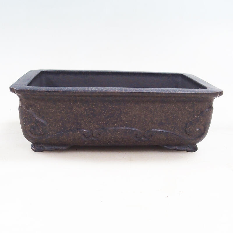 Bonsai bowl 15 x 10.5 x 5 cm, color brown