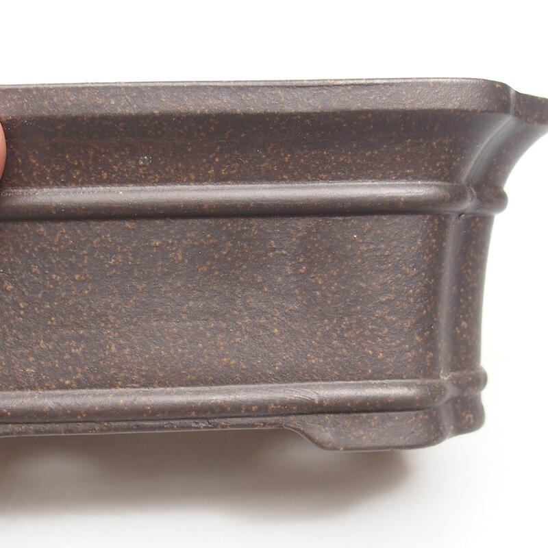 Bonsai bowl 15 x 10 x 6 cm, color brown ocher