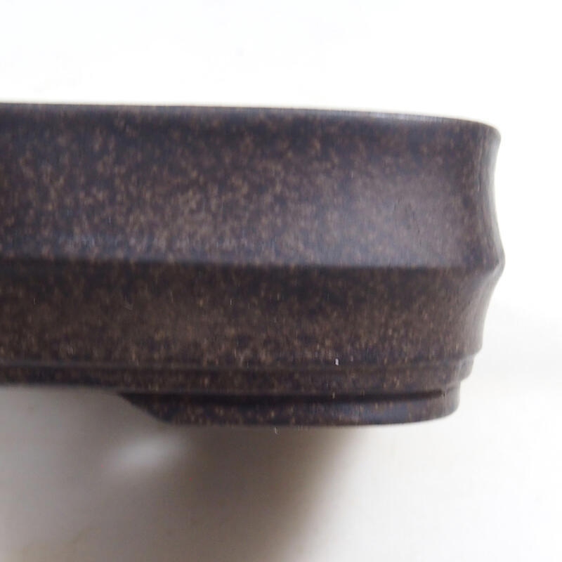 Bonsai bowl 15 x 11 x 4.5 cm, color brown