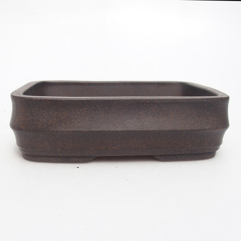 Bonsai bowl 15 x 11 x 4.5 cm, color brown ocher