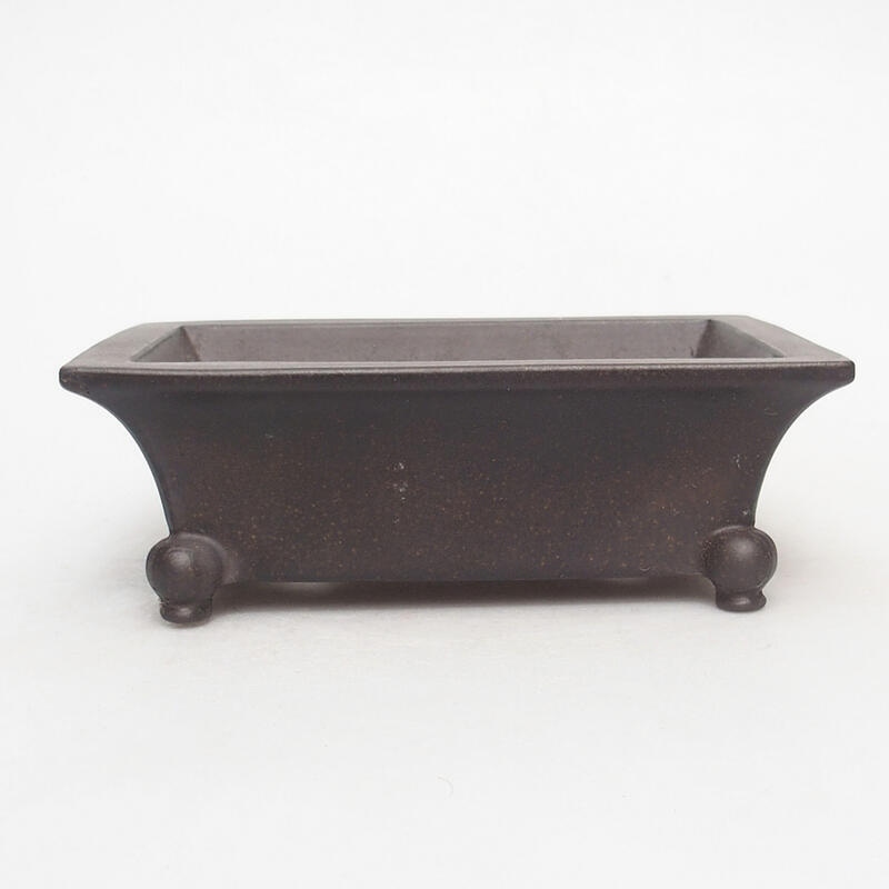 Bonsai bowl 15 x 11 x 5 cm, color brown ocher