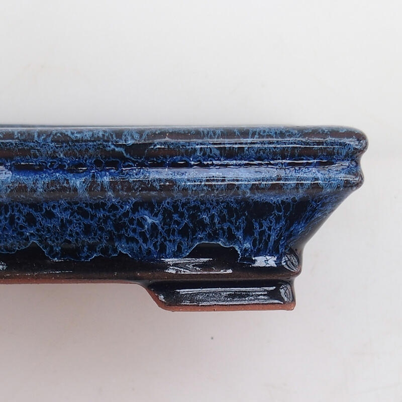 Bonsai bowl 15 x 12 x 4 cm, color blue