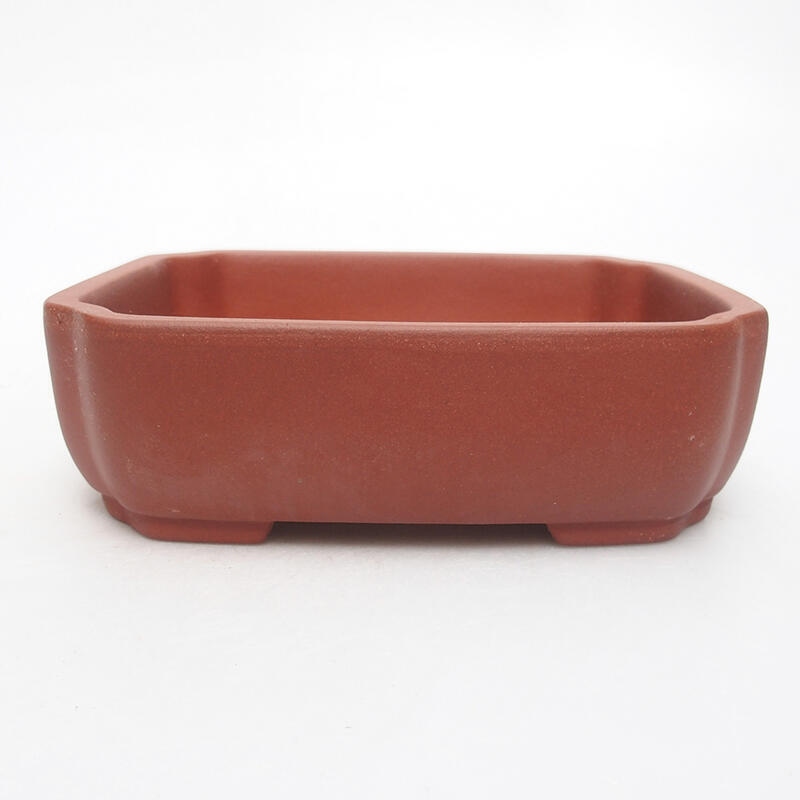 Bonsai bowl 15 x 13 x 4.5 cm, brick color