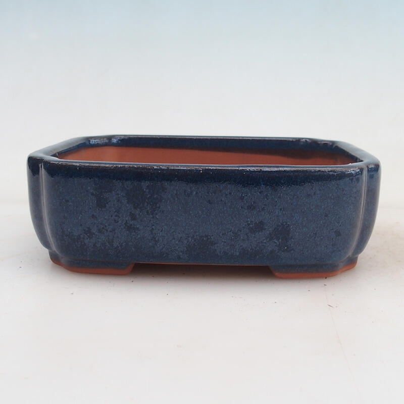 Bonsai bowl 15 x 13 x 5 cm, color blue