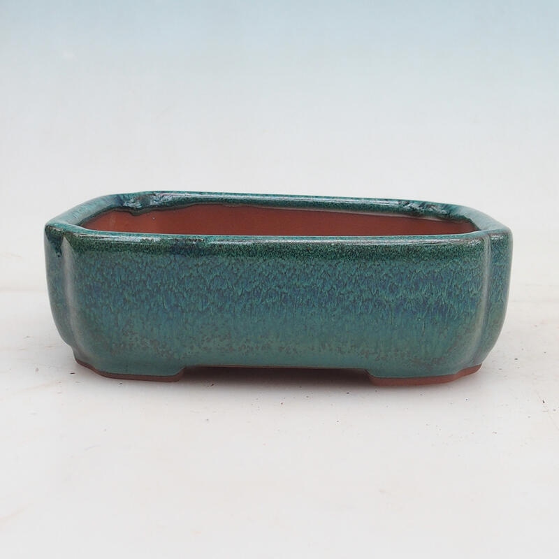 Bonsai bowl 15 x 13 x 5 cm, color green