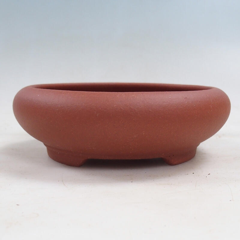 Bonsai bowl 15 x 15 x 4.5 cm, brick color