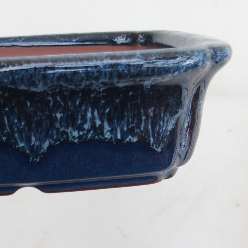 Bonsai bowl 15 x 15 x 4.5 cm, color blue