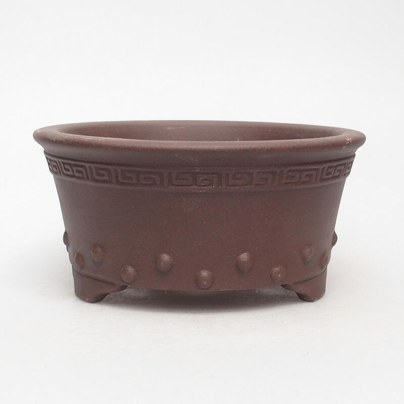 Bonsai bowl 15 x 15 x 7 cm, color brown