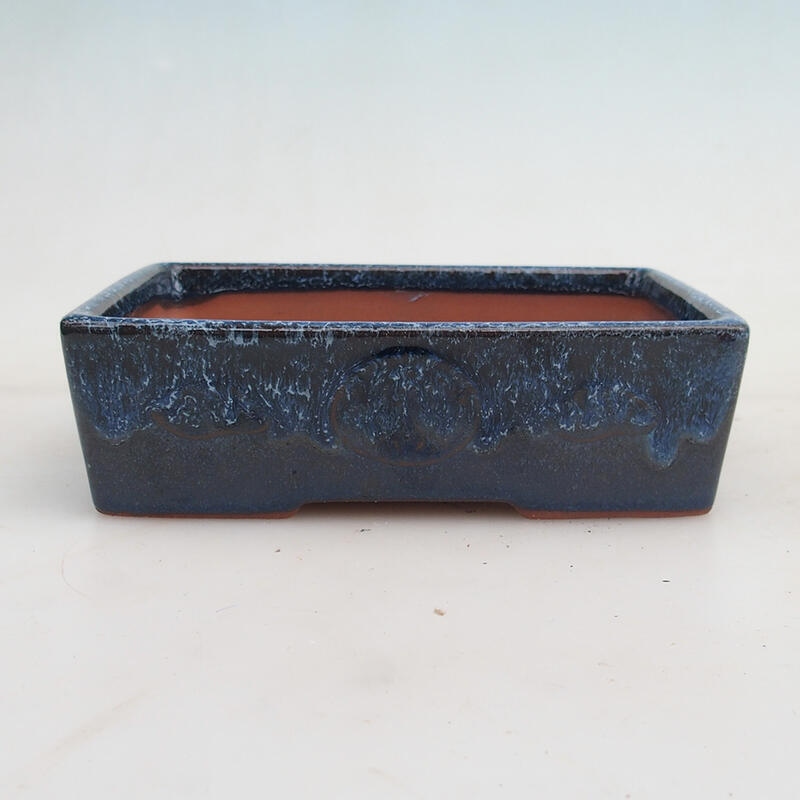 Bonsai bowl 16 x 11.5 x 4.5 cm, color blue