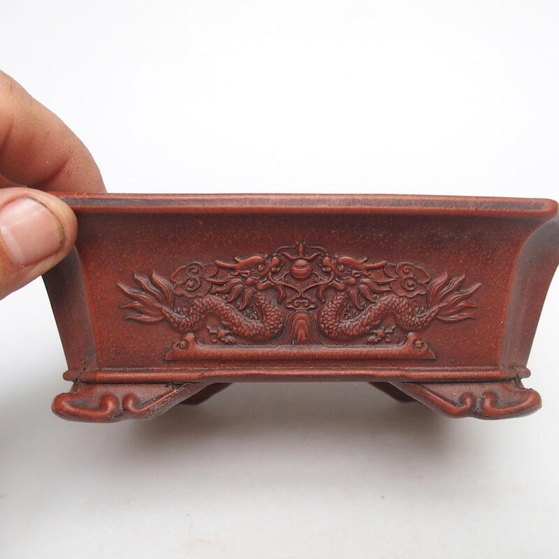 Bonsai bowl 16 x 12 x 5 cm, color brown