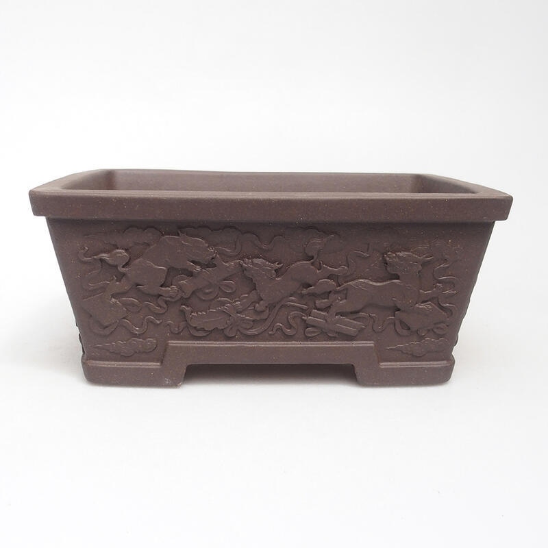 Bonsai bowl 16 x 12 x 6.5 cm, color brown