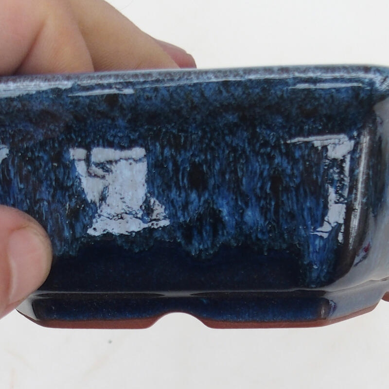 Bonsai bowl 16 x 14 x 5 cm, color blue