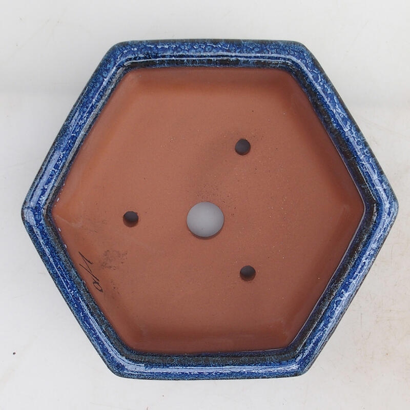 Bonsai bowl 16 x 14 x 5 cm, color blue