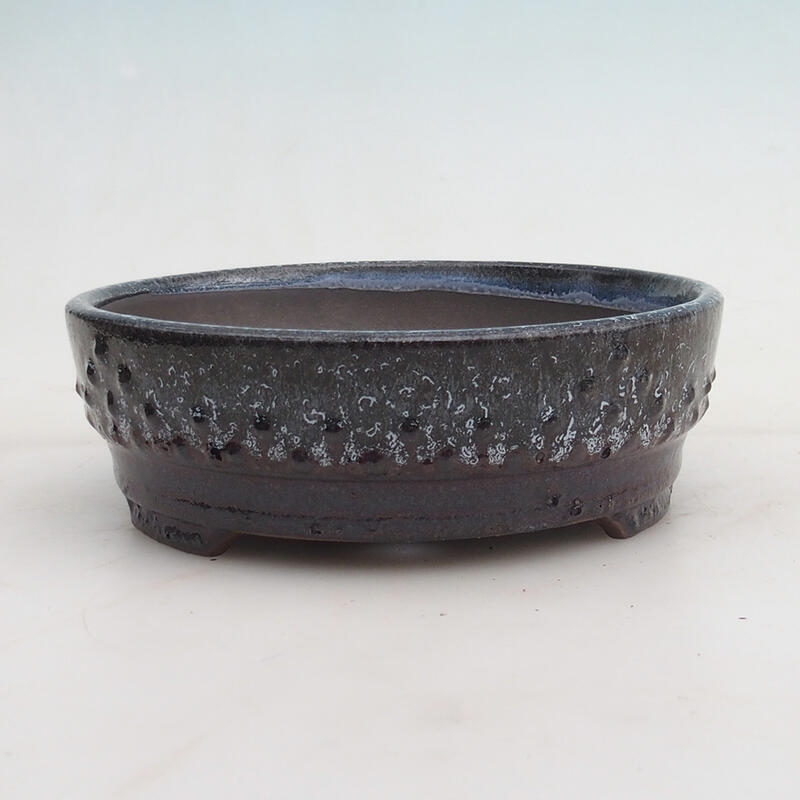 Bonsai bowl 16 x 16 x 5 cm, color burgundy