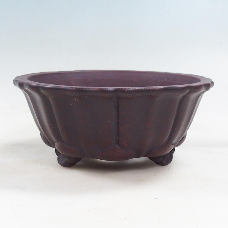 Bonsai bowl 16 x 16 x 7 cm, color brown