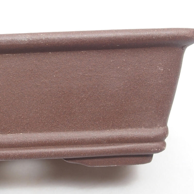 Bonsai bowl 17.5 x 12.5 x 6 cm, color brown