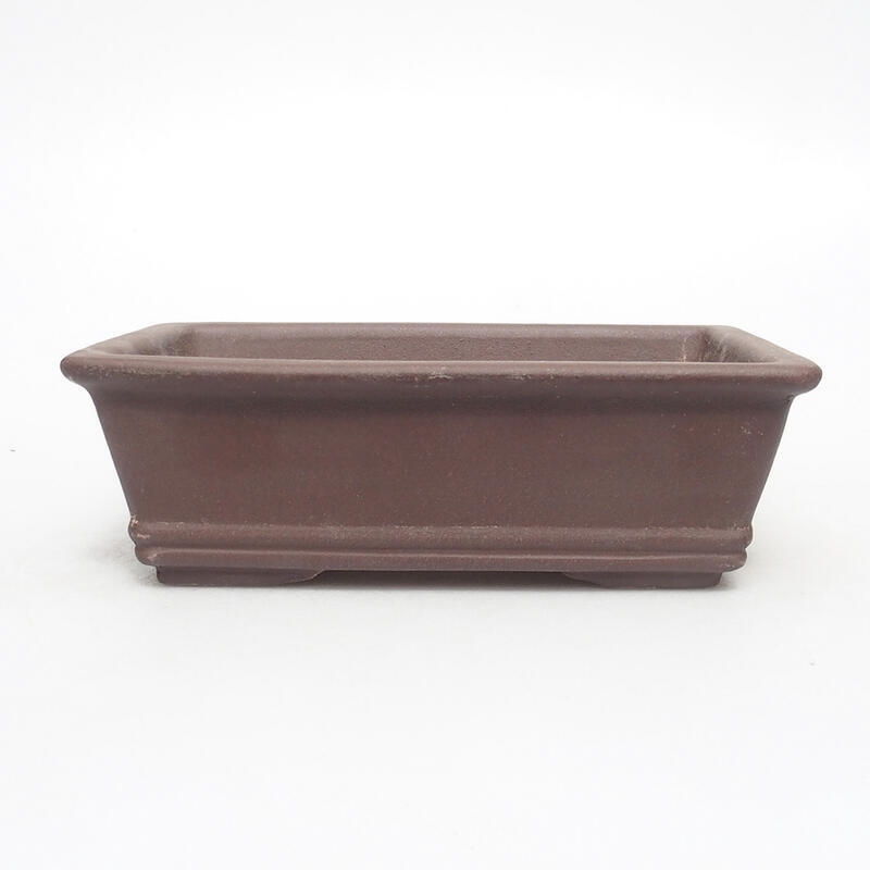 Bonsai bowl 17.5 x 12.5 x 6 cm, color brown