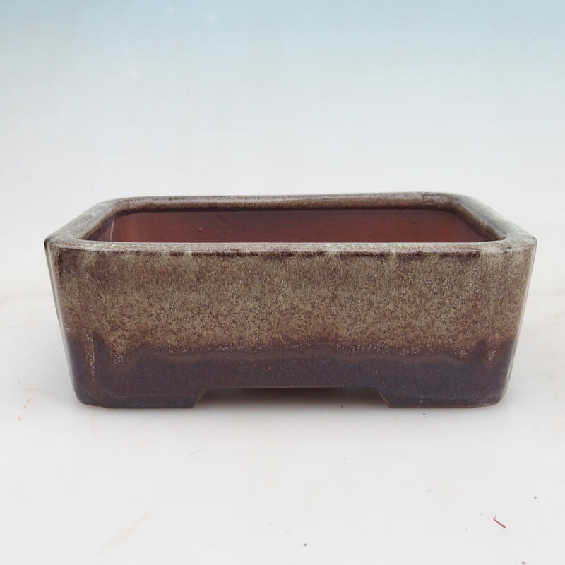 Bonsai bowl 17.5 x 13 x 6 cm, color brown