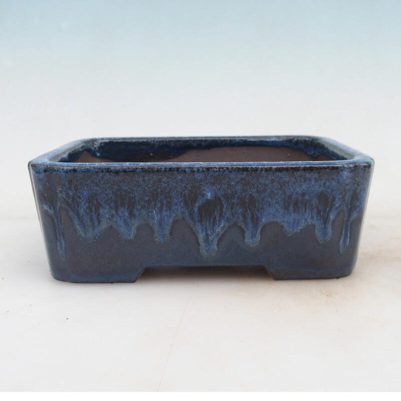 Bonsai bowl 17.5 x 13 x 6 cm, color blue