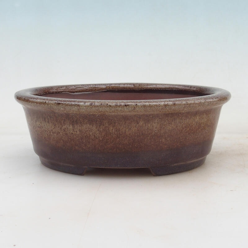 Bonsai bowl 17.5 x 14 x 6 cm, color brown