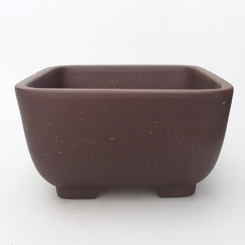 Bonsai bowl 17.5 x 17.5 x 10 cm, color brown