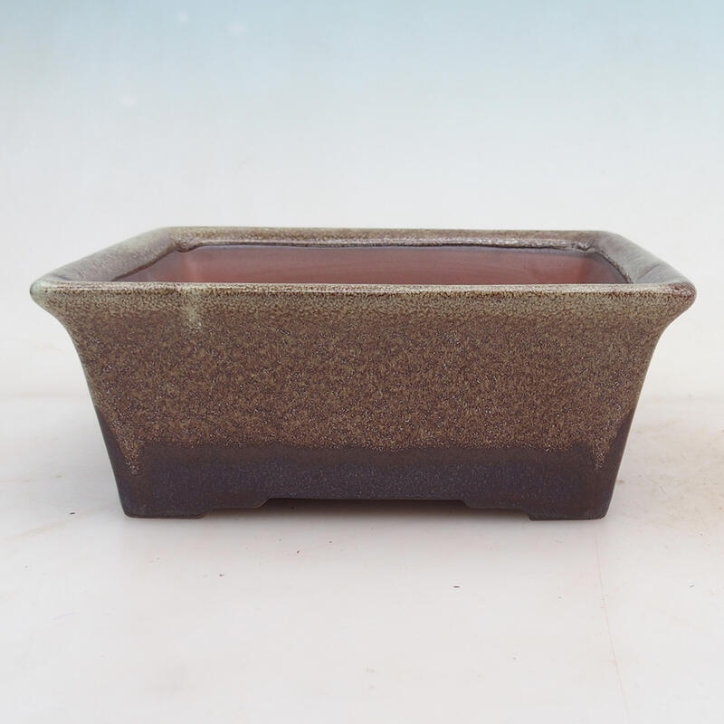 Bonsai bowl 17 x 15 x 6.5 cm, color burgundy