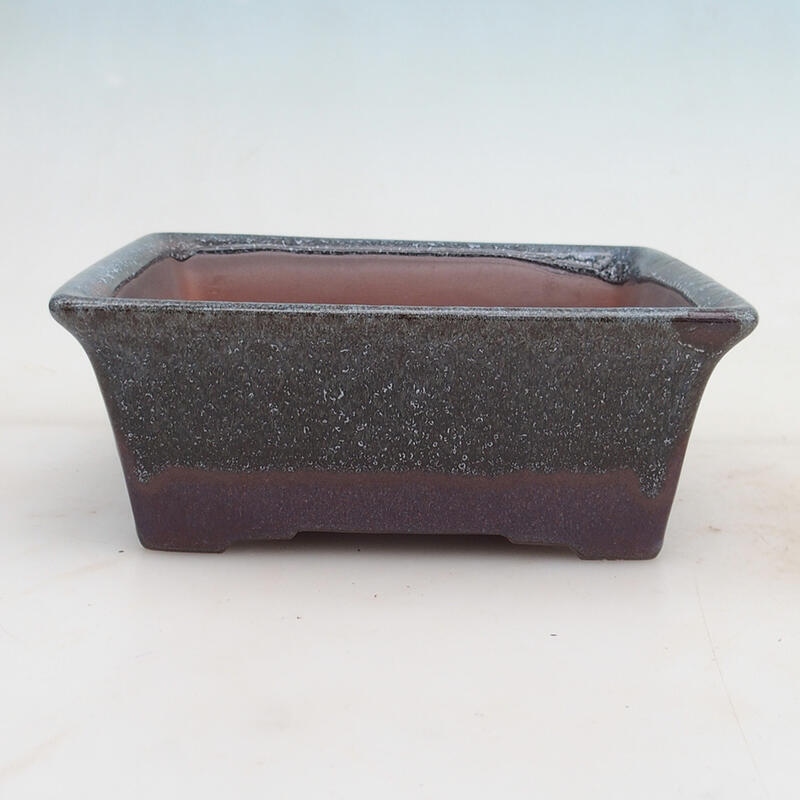 Bonsai bowl 17 x 15 x 6.5 cm, color burgundy