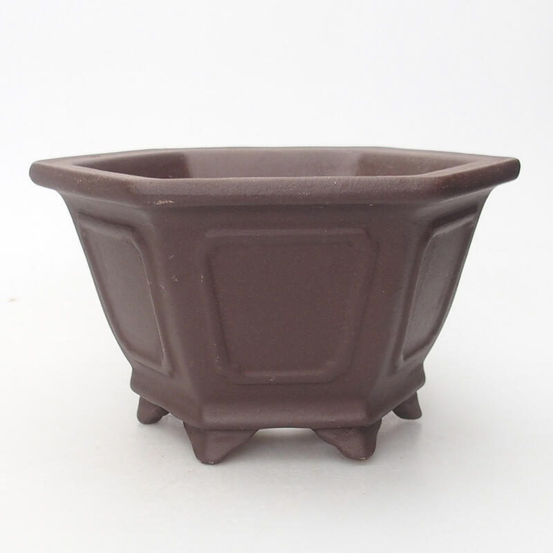 Bonsai bowl 17 x 15 x 9.5 cm, color brown